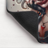 Tapis Sourie Woman with Clown Makeup 9 マウスパッド (コーナー)