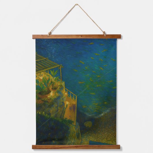 Tapisserie murale cadre en bois 吊り下げ型タペストリー (正面)