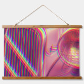 Tapisserie murale cadre en bois - Psychedelic 吊り下げ型タペストリー (正面2)