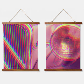 Tapisserie murale cadre en bois - Psychedelic 吊り下げ型タペストリー