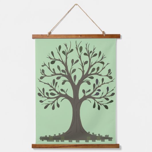 🌳 Tapisserie Murale Suspendue Arbre de Vie 吊り下げ型タペストリー (正面)