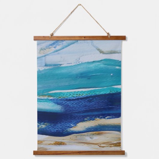 Tapiz Blue Monticelli art  吊り下げ型タペストリー (正面)