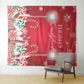 Tapiz Candyland holidays christmas banner backdrop タペストリー (インサイチュ(横))