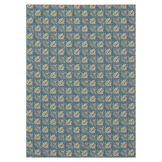 Tapiz de cuadros de flores テーブルクロス (正面)