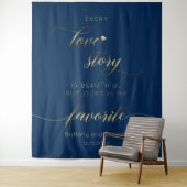 Tapiz Every Love Story Wedding Backdrop タペストリー (インサイチュ)