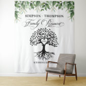 Tapiz Family reunion greenery tree backdrop banner タペストリー (インサイチュ)