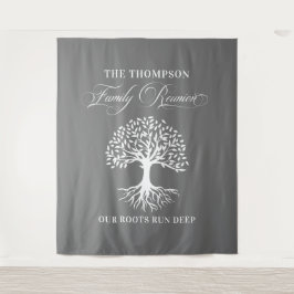 Tapiz Family reunion tree backdrop banner タペストリー