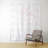 Tapiz God Bless Elegant Pink photobooth backdrop タペストリー (インサイチュ)