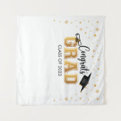 Tapiz Graduation backdrop banner Congrats GRAD Bac タペストリー (正面(横))