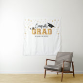 Tapiz Graduation backdrop banner Congrats GRAD Bac タペストリー (インサイチュ)