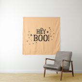 Tapiz Hey Boo! Halloween Backdrop party banner  タペストリー (インサイチュ)