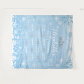 Tapiz Princess Winter Sweet 16 photobooth Backdrop タペストリー (正面(横))