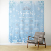 Tapiz Princess Winter Sweet 16 photobooth Backdrop タペストリー (インサイチュ)