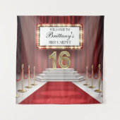 Tapiz Red Carpet 16th Birthday Backdrop banner タペストリー (正面)