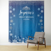 Tapiz Snow Princess Winter Sweet 16 Backdrop タペストリー (インサイチュ)