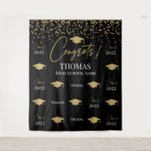 Tapiz Step and repeat Graduation Backdrop banner