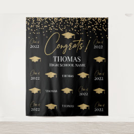 Tapiz Step and repeat Graduation Backdrop banner タペストリー