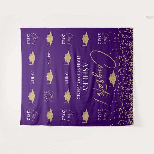 Tapiz Step and repeat Graduation Backdrop banner タペストリー (正面(横))