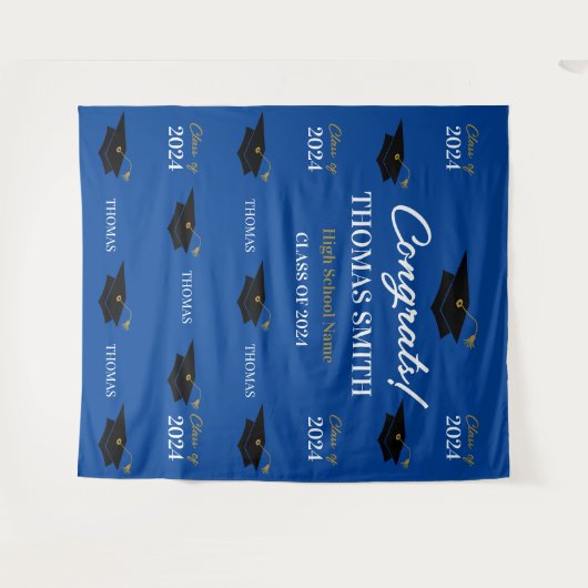 Tapiz Step and repeat Graduation Backdrop banner タペストリー (正面(横))