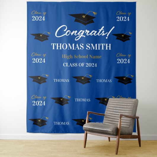 Tapiz Step and repeat Graduation Backdrop banner  タペストリー (インサイチュ)