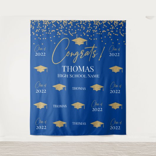 Tapiz Step and repeat Graduation Backdrop banner タペストリー (正面)