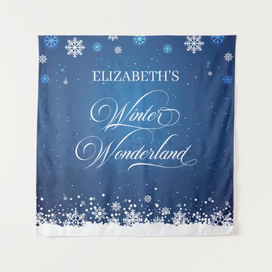 Tapiz Winter Wonderland backdrop banner photobooth タペストリー (正面)