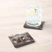 Tappaを、天然布作ります、c.1875 (セピア色の写真) コースター (右側)