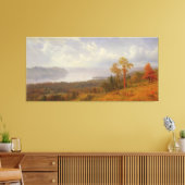 Tappen Zeeを横切って見るハドソンのビュー キャンバスプリント (インサイチュ (リビング))