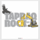 Tapraq Rockロゴスタンプ シール (シート)