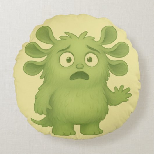 Tapsi Kissen das sensible, reizoffene ADHS-Monster ラウンドクッション (正面)