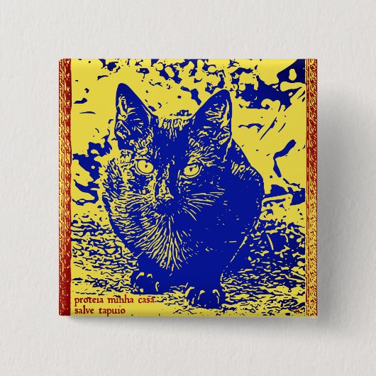 Tapuioのヒョウボタン 缶バッジ (正面)