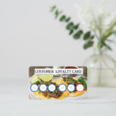 TAQUERIA – 顧客ロイヤリティカード 名刺 (スタンド正面)
