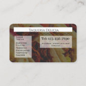 taqueria / restaurant editable card  名刺 (正面)