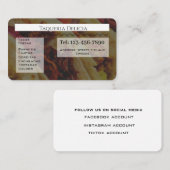 taqueria / restaurant editable card  名刺 (正面/裏面)