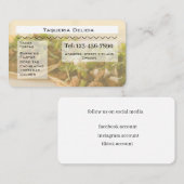 taqueria / restaurant editable card  名刺 (正面/裏面)