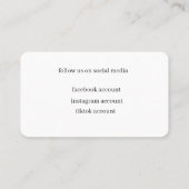 taqueria / restaurant editable card  名刺 (裏面)