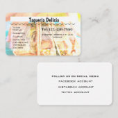 taqueria / restaurant editable card 名刺 (正面/裏面)