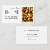 taqueria / restaurant editable card  名刺 (正面/裏面)
