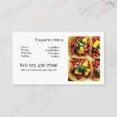 taqueria / restaurant editable card 名刺 (正面)