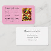 taqueria / restaurant editable card  名刺 (正面/裏面)