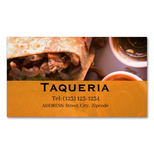 taqueria services editable   business card マグネット名刺 (正面)