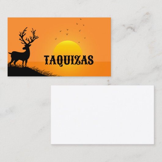 TAQUIZAS 名刺 (正面/裏面)