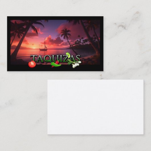 Taquizas 名刺 (正面/裏面)