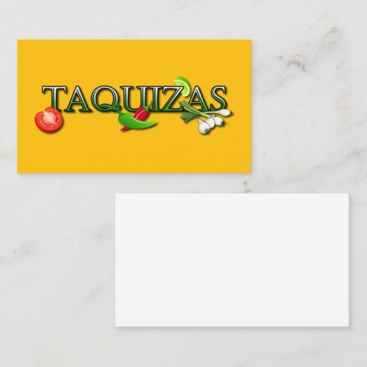 Taquizas 名刺 (正面/裏面)