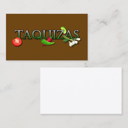 Taquizas 名刺 (正面/裏面)