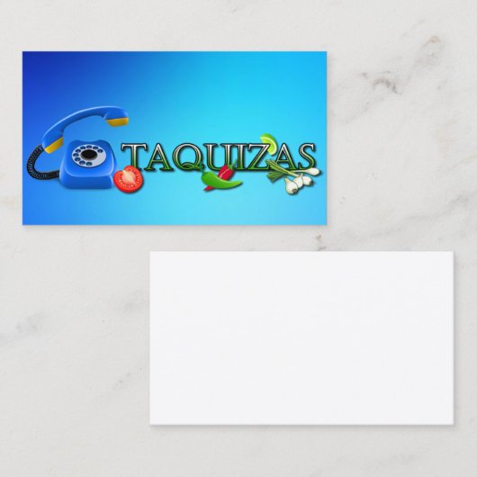 Taquizas Business Card 名刺 (正面/裏面)