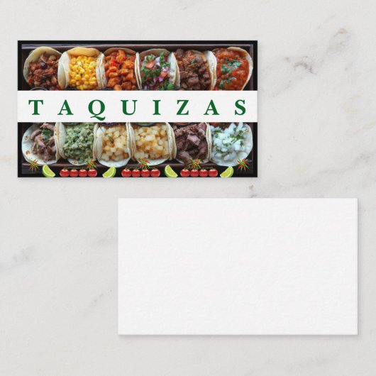 Taquizas. Business Card 名刺 (正面/裏面)