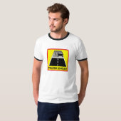 tarファイルに圧縮された道、交通標識、アイスランドの端 tシャツ (正面フル)
