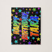 TARA名、おもしろい「ハッピーバースデー」 ジグソーパズル (縦)