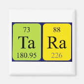 Tara周期表名磁石 マグネット (正面)
